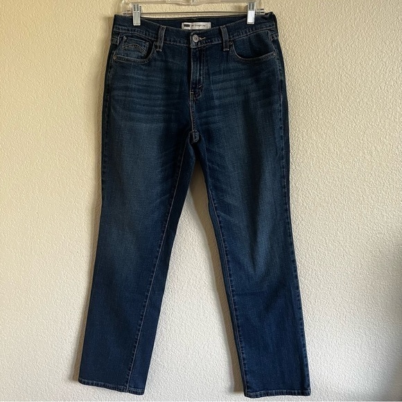 Lev’s Strauss 505 Straight Blue Jeans 32" Waist Hemmed 30” Inseam Red Tab Zip - Picture 5 of 12